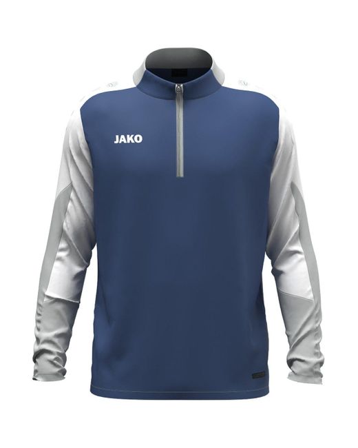 JAKÒ Blue Fleecepullover Trainingstop Ziptop Dynamic 8670D
