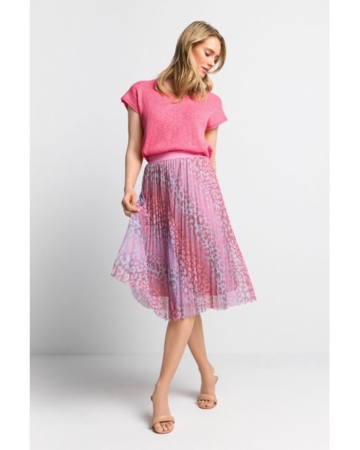 Rich & Royal Pink A-Linien-Rock printed tulle skirt