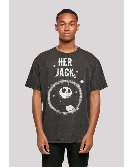 F4NT4STIC Shirt Disney Nightmare Before Christmas Her Jack Premium Qualität  in Grau für Herren | Lyst DE