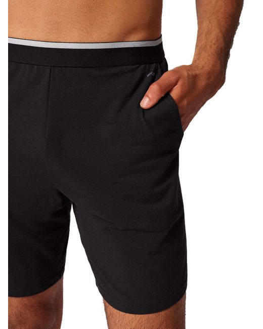 SKINY Loungehose Hose kurz Night In Mix & Match (Stück, 1-tlg) gerader Beinausschnitt in Black für Herren