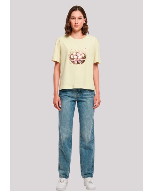 F4NT4STIC Natural Shirt Osterei Nest Korb Dekor Premium Qualität