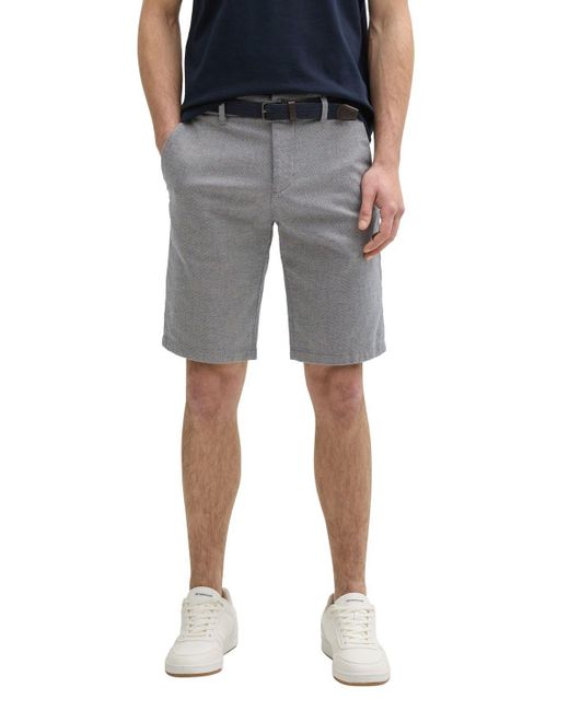 Tom Tailor TRAVELER SLIM CHINO SHORTS mit Stretch in Blue für Herren