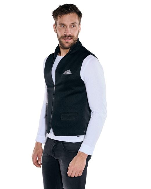 emilio adani Anzugweste Sakko-Weste slim fit in Blue für Herren