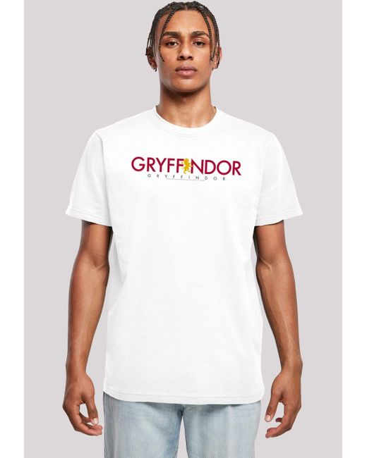 F4NT4STIC T-Shirt Harry Potter Gryffindor Text in Weiß für Herren | Lyst DE