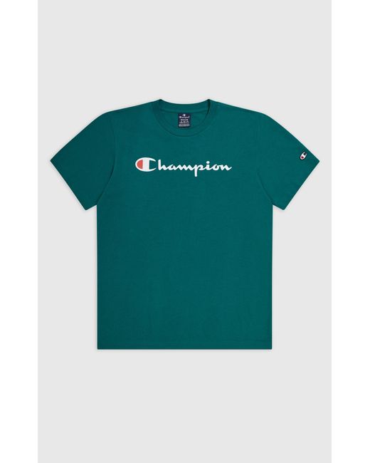Champion Kurzarmshirt Crewneck T-Shirt /AVT/ALLOVER in Green für Herren