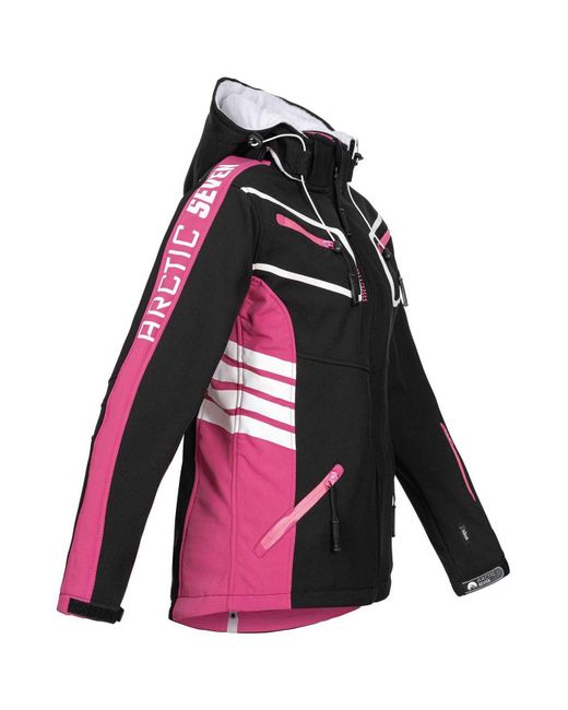 Arctic Seven Black Softshelljacke ASPier mit abnehmbarer Kapuze