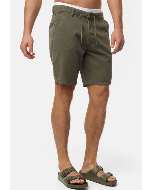 INDICODE Chinoshorts Vino in Green für Herren