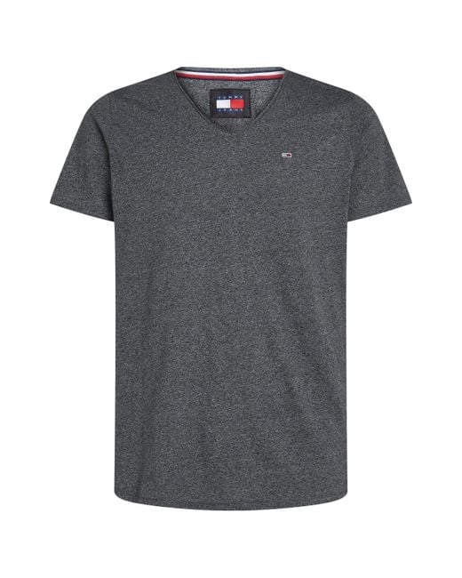 Tommy Hilfiger T-Shirt TJM XSLIM JASPE mit V-Ausschnitt in Gray für Herren