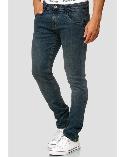 INDICODE Regular-fit-Jeans Texas in Blue für Herren