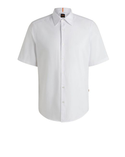 Boss Langarmhemd Hemd Rash (1-tlg) in White für Herren