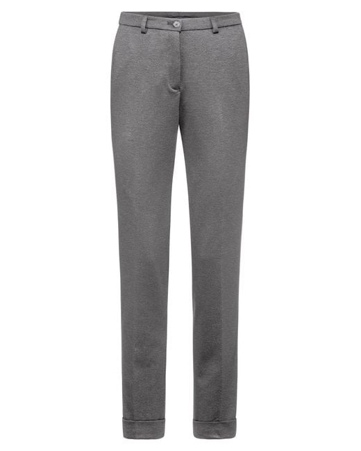 Greiff Gray CASUAL Jerseyhose Regular-Fit Hellgrau melliert