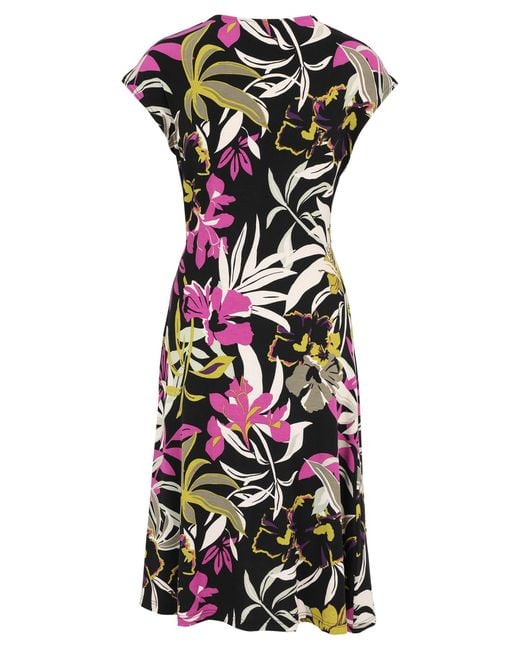Betty Barclay White Jerseykleid mit Raffung Form