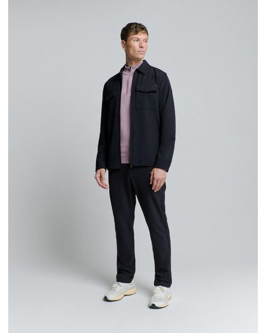 No Excess Langarmhemd Sedoc overshirt in Blue für Herren