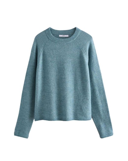 Next Blue Rundhalspullover Weicher Strickpullover mit Rundhalsausschnitt (1-tlg)
