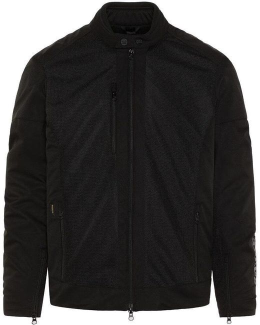 Rokker Motorradjacke Miami Motorrad Textiljacke herausnehmbares Innenfutter in Black für Herren