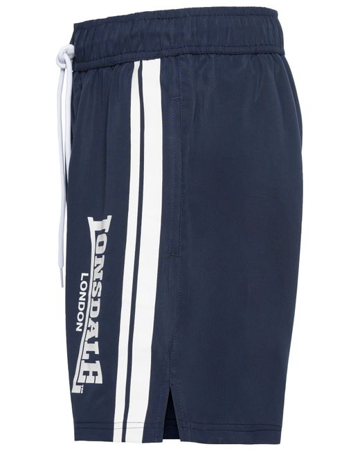 Lonsdale Shorts TAMESIDE Badeshorts mit elastischem Bund und Kordelzug in Blue für Herren