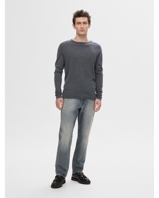 SELECTED Strickpullover in Gray für Herren