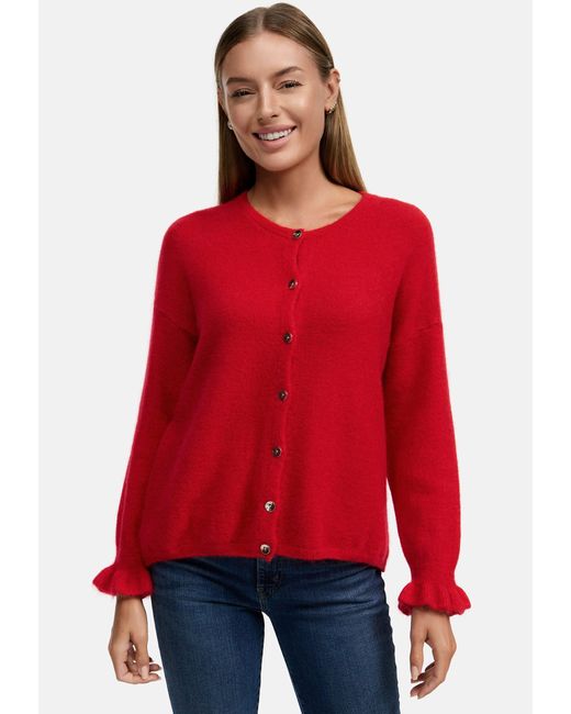 Decay Red Strickjacke Jacke-01 (1-tlg) Unifarbe