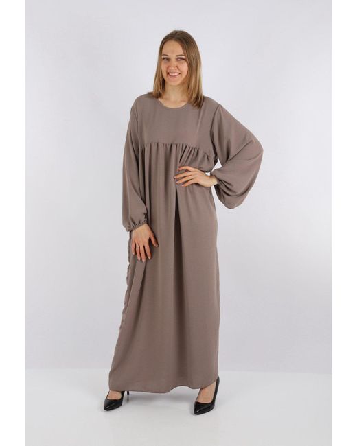 Hello Miss Brown Sommerkleid Beliebte Islamische Keid, Kaftan, Abaya, Kleid für Hijabis Jazz-Stoff