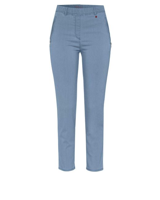 Relaxed by TONI Blue 5-Pocket-Hose Alice Zip 7/8