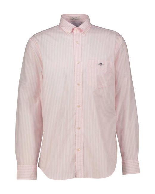 Gant Hemd POPLIN Regular Fit in Pink für Herren