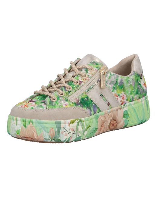 Rieker Green Sneaker Textil Plateausneaker