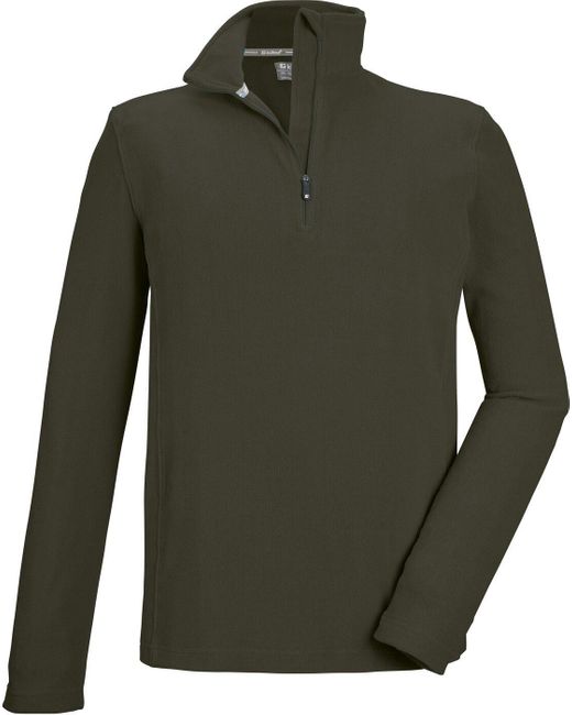 Killtec Kurzarmshirt KSW 99 MN FLC SHRT DARK MOSS in Green für Herren