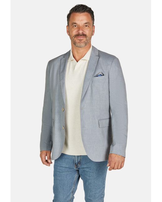 CALAMAR Sakko Linen Blend in Blue für Herren