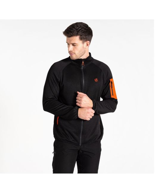 Dare 2b Strickfleecejacke Torrek Mountain Fleece Midlayer in Black für Herren