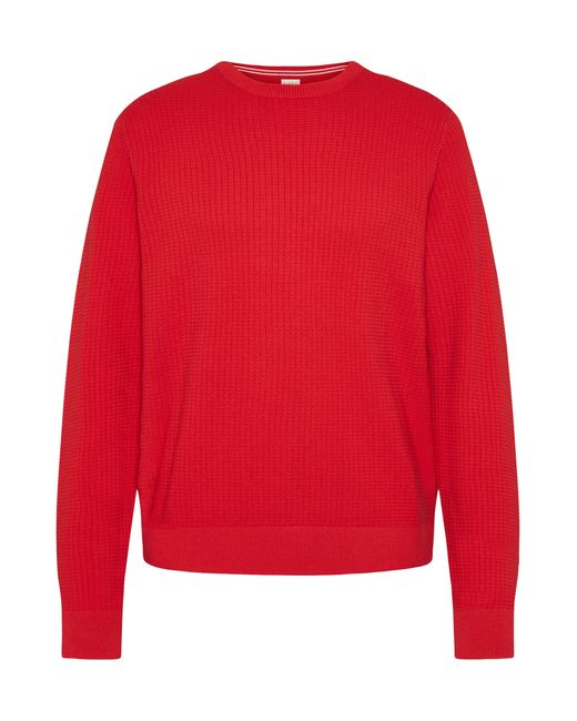 Bugatti Strickpullover in Red für Herren