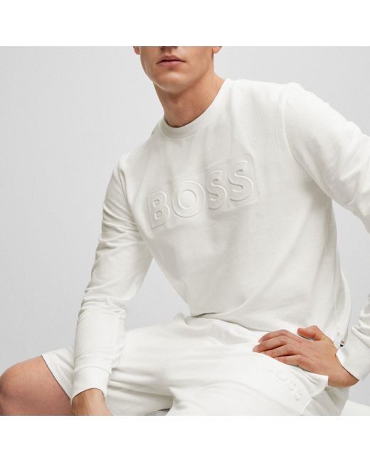 Boss Heritage Sweatshirt angenehm weich in White für Herren