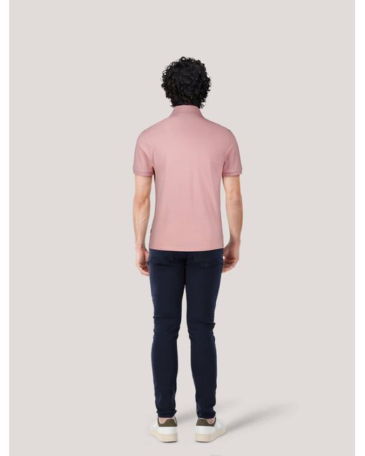 Boss Poloshirt PALLAS Kurzarm (1-tlg) in Pink für Herren