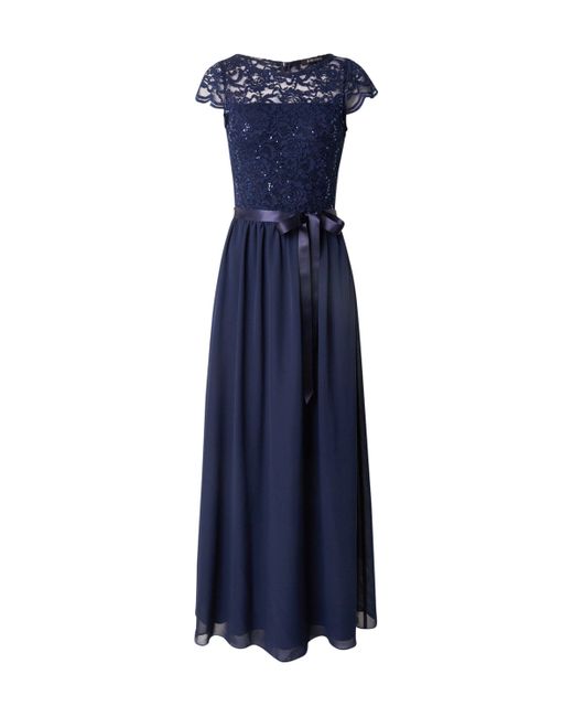 Swing Blue Abendkleid (1-tlg) Spitze