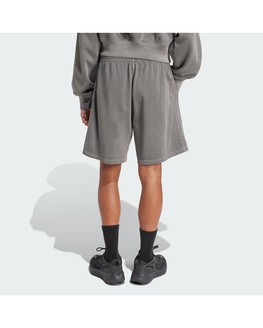 Adidas ALL SZN FRENCH TERRY WASHED 8-INCH SHORTS in Gray für Herren