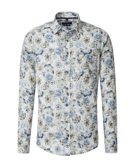 CASA MODA Langarmhemd in Blue für Herren