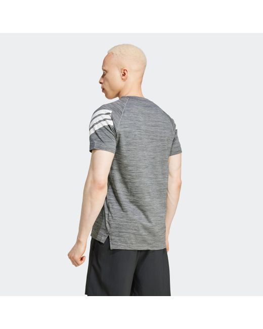 Adidas T-Shirt GYM+ 3S TEE in Gray für Herren