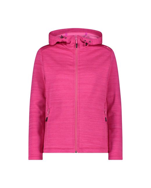 CMP Pink Fleecejacke Woman Fix Hood Jacket 30E9676