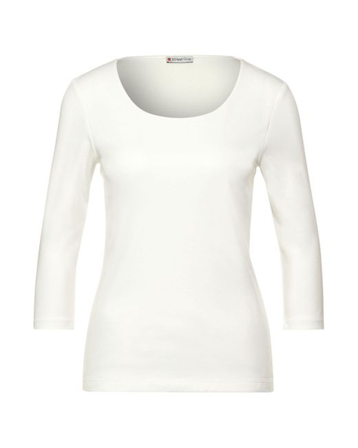 Street One T-Shirt Pania (1-tlg) Plain/ohne Details, Weiteres Detail in  Weiß | Lyst DE