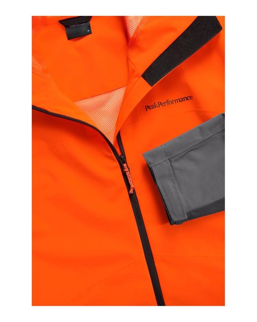 Peak Performance M Nightbreak Jacket Anorak in Orange für Herren