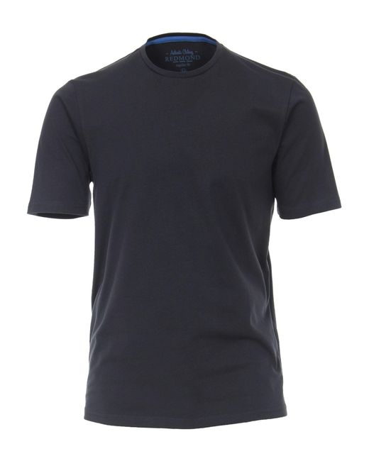 Redmond T-Shirt 665 in Black für Herren