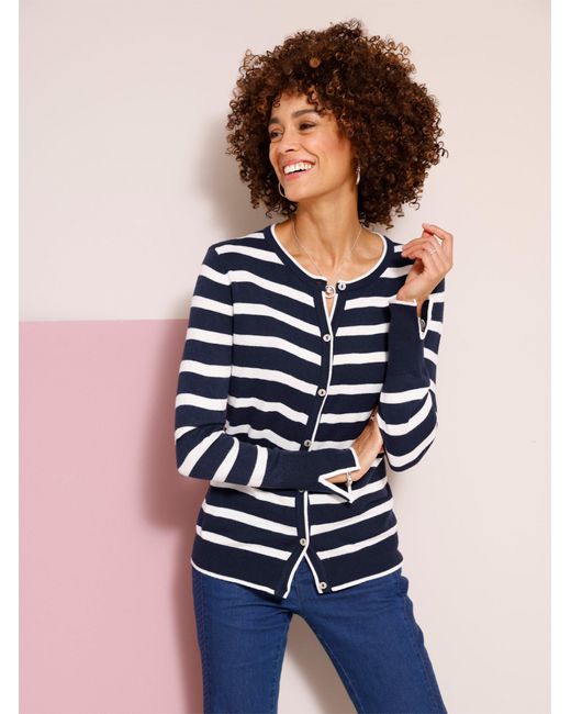 Sieh an! Blue Strickjacke