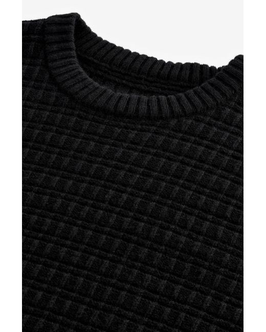 Next Rundhalspullover Regular Fit Pullover mit Rundhalsausschnitt (1-tlg) in Black für Herren