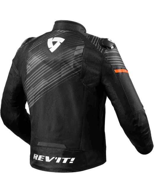 Revit Motorradjacke Apex H2O Motorrad Textiljacke wasserdicht in Black für Herren