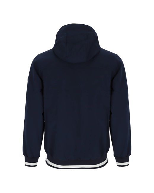 Dry Fashion Funktionsjacke Funktions-Blouson Hamburg mit Innenfutter und abnehmbare Kapuze in Blue für Herren