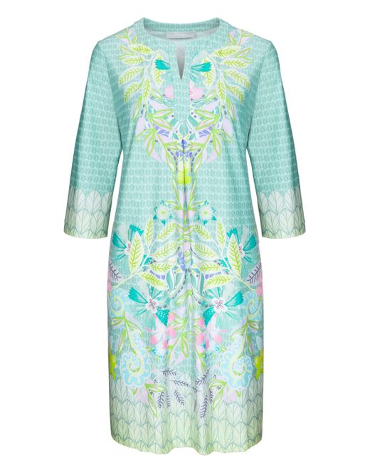 Bianca Blue Druckkleid DANILO mit modernem Allover-Print in Trendfarbe