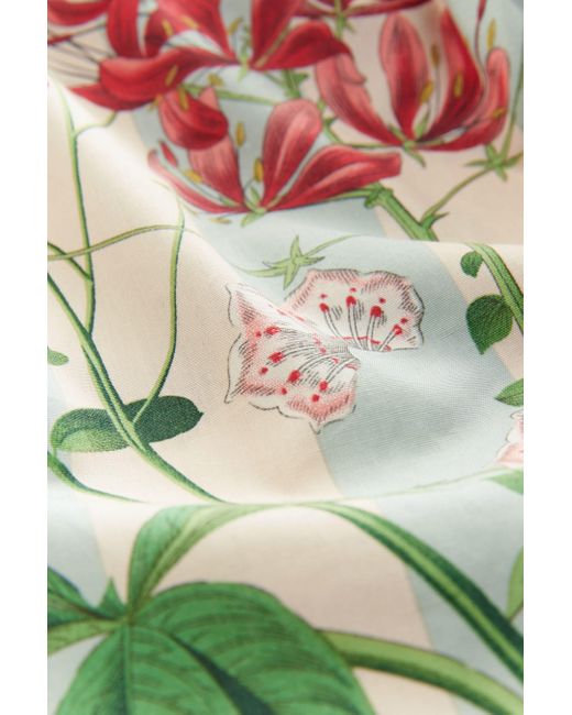 Next Green Kurzarmbluse Bluse mit Bindegürtel aus 100 % Baumwolle (1-tlg)