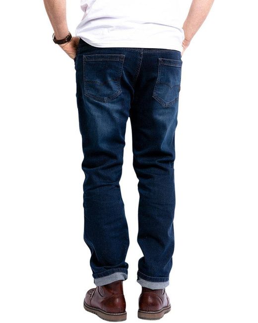 John Doe Motorradhose Ironhead Mechanix XTM Jeans wasserabweisend in Blue für Herren