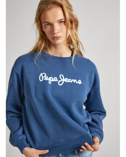 Pepe Jeans Blue Sweatshirt LANA