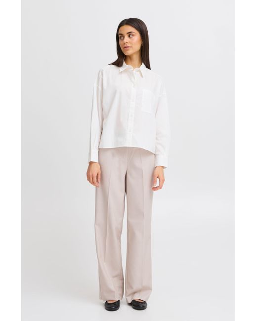 Fransa White Hemdbluse FRFIBE