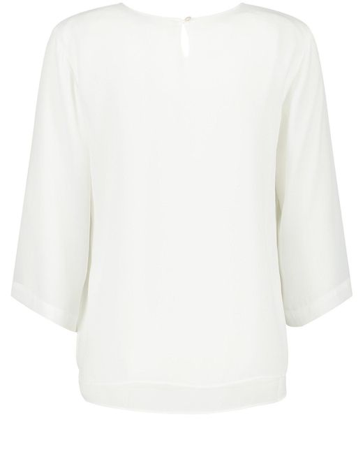 Gerry Weber White Langarmbluse